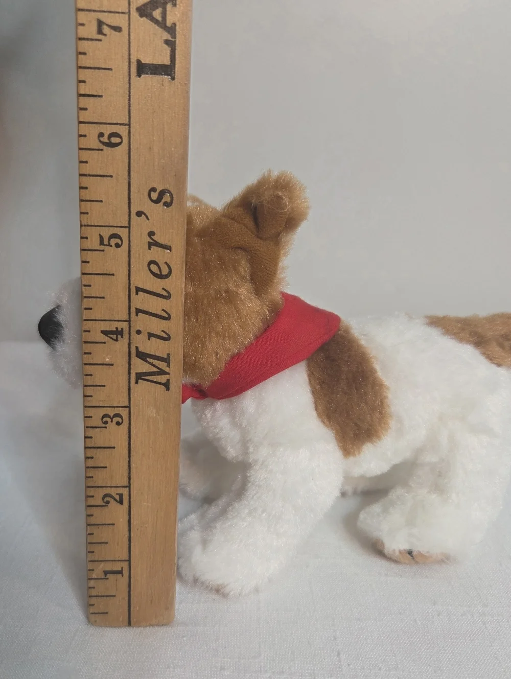 Build-A-Bear Small Fry Jack Russell Puppy Plush Dog Red Bandana Stuffed Animal